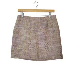 J.Crew Womens Multicolor Tweed Mini Skirt Size 6 With Tags Cotton Blend